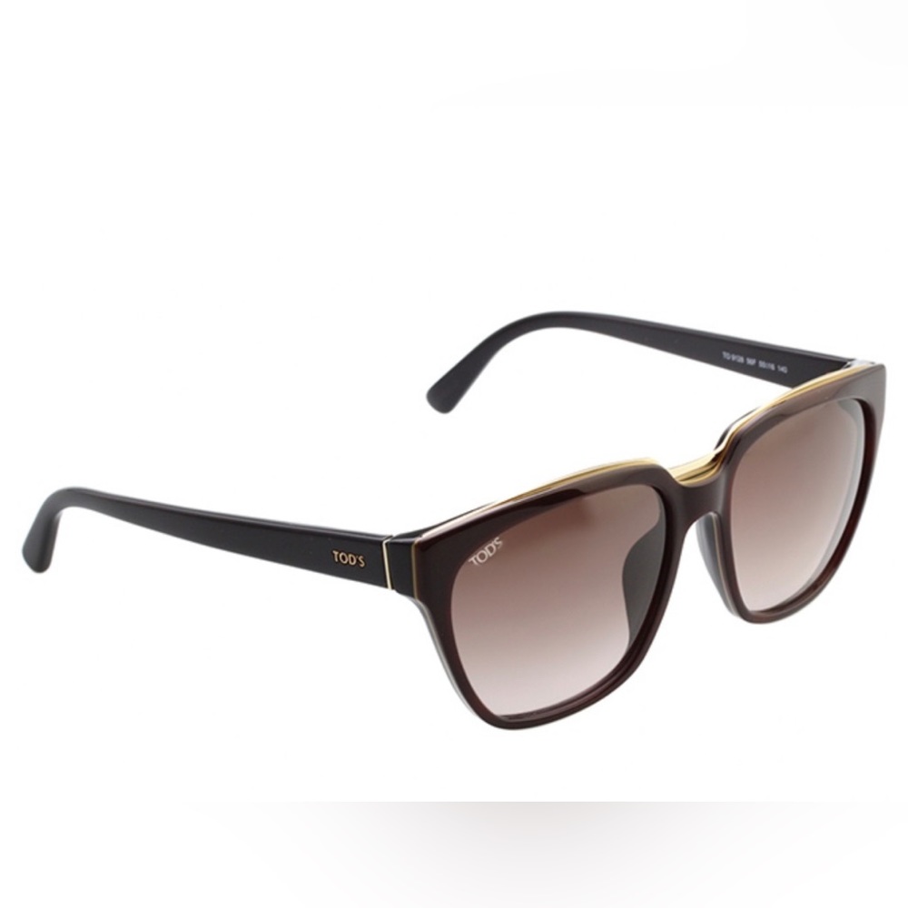 TOD'S gradient square frame sunglasses TO9128 Brown